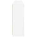 vidaXL Komoda s LED svetlami biela 202x37x100 cm