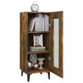 vidaXL Komoda dymový dub 34,5x34x90 cm spracované drevo