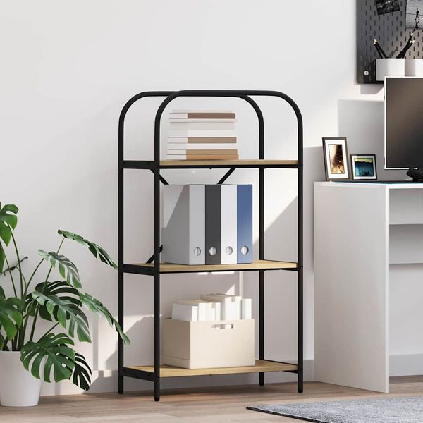 vidaXL Regál na knihy Sonoma dub 60 x 30 x 109 cm Kompozitné drevo
