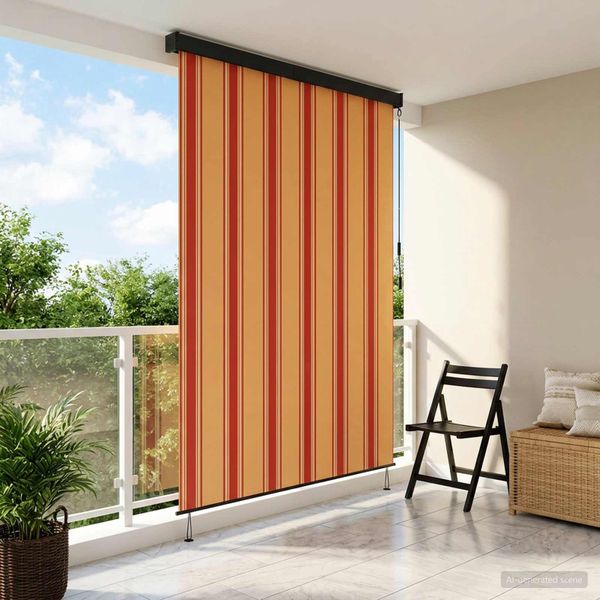 vidaXL Roleta Viacfarebný 80 x 250 cm Textil a hliník