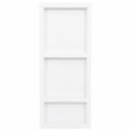 vidaXL Sprchový výklenok s 3 priehradkami lesklý biely 41x99x9 cm