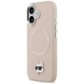 Puzdro Karl Lagerfeld pre iPhone 17 6,1" Choupette Pin MagSafe ružové