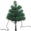 vidaXL Vianočné stromčeky k chodníku 6 ks viacfarebné LED 45 cm PVC