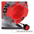 Predlžovací kábel EMOS P19150 na bubne 50 m / 1 zásuvka / červený / PVC / 230 V / 1,5 mm2