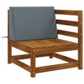 vidaXL Podložka na operadlo SOEST 100% polyester Modrá 60 x 20 x 40 cm