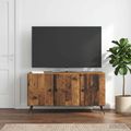 vidaXL TV skrinka Staré drevo 99 x 34,5 x 50 cm Kompozitné drevo