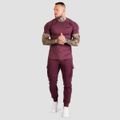 Tričko Fitted TRN Eggplant - GymBeam, veľkosť S, veľkosť oblečenia S