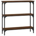 vidaXL Konzolový stolík hnedý dub 75x22,5x75 cm kompozitné drevo