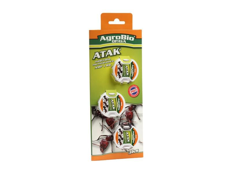 Nástraha na mravcov AGROBIO Atak 3 ks