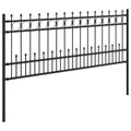 vidaXL Spike prstenec plot HORST 200 x 130 cm Čierna