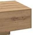 vidaXL Konferenčný stolík dub artisan 85x55x31 cm kompozitné drevo