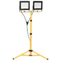 vidaXL LED reflektor so statívom 2x100 W studené biele svetlo