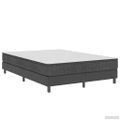 vidaXL Rám na boxspring posteľ, sivý, látka 140x200 cm
