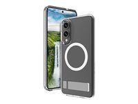 Zadný kryt pre mobilný telefón - stojan - D3O - priesvitný - pre Samsung Galaxy S25 Edge