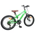vidaXL Horský Bicykel 24 Palcov 6-Rýchlosť pre 8-12 rokov Zelená