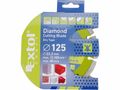Kotúč diamantový rezný celoobvodový, 125x22,2mm, mokré rezanie EXTOL-CRAFT