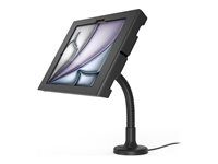 Black - Montážna sada (flexibilné rameno, kryt) - odkrytá predná/zadná kamera a senzory - pre tablet - uzamykateľný - kovový rám - čierna - veľkosť obrazovky: 11" - na stôl, montáž na stenu - pre Apple 11-inch iPad Air (M2, M3)