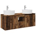 vidaXL Set kabinetov do kúpeľne 3 ks Staré drevo 49,5 x 44,5 x 65 cm