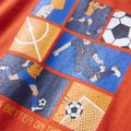 vidaXL Detské tričko s dlhým rukávom oranžové 92