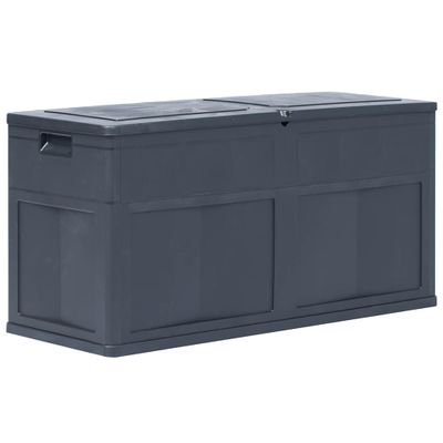 vidaXL Záhradný úložný box čierny 320 l