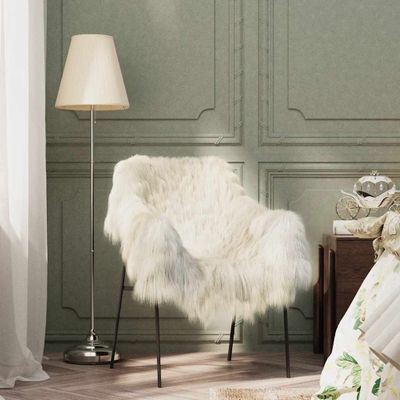vidaXL Ovčia koža krémová (60-70)x(90-100) cm
