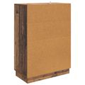 vidaXL Servírovacia skriňa so zásuvkou Staré drevo 66 x 34,5 x 92 cm
