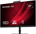 ViewSonic VG2741V-2K 27" QHD SuperClear® IPS/120Hz/ HDMI, DP, 5MP Webcam, microphone, USB, USB-C 15W, repro LCD monitor, 27", QHD 2560×1440, 120Hz, USB-C, Windows Hello, 5MP webkamera, mikrofony, reproduktory, ergonomický