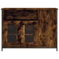 vidaXL Komoda dymový dub 100x35x75 cm kompozitné drevo