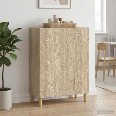 vidaXL Servírovacia skriňa Dub sonoma 66 x 34,5 x 90 cm