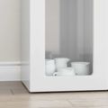 vidaXL Servírovacia skriňa ELST Vysoký lesk bielej 59 x 35 x 100,5 cm