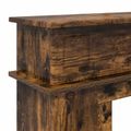 vidaXL Rám krbu Dymový dub 102 x 26 x 100 cm Kompozitné drevo