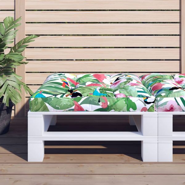 vidaXL Poduška na paletovú pohovku farebná 70x70x12 cm látka
