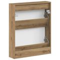 vidaXL Nástenný botník HOORN 71 x 17 x 86 cm Kompozitné drevo