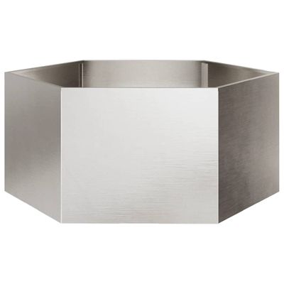 vidaXL Záhradný kvetináč, šesťhran 104x90x45 cm, nehrdzavejúca oceľ