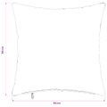 vidaXL Poťah na podložku 2 pcs HEERLEN Čierna 50 x 50 cm Bouclé