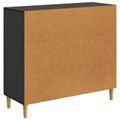 vidaXL Servírovacia skriňa Čierna 89 x 34,5 x 80 cm Kompozitné drevo