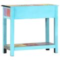 vidaXL Ručne maľovaný konzolový stolík 80x35x75 cm mangovníkový masív