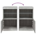 vidaXL Komoda s LED svetlami sivá sonoma 41x37x67 cm