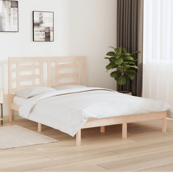 vidaXL Posteľ bez matraca 150x200 cm masívna borovica