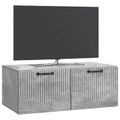 vidaXL Nástenná TV skrinka Nástenný Betónovo sivá 78,5 x 41 x 30 cm
