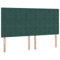 vidaXL Postel s úložným prostorem a matrací Tmavozelená 180 x 200 cm