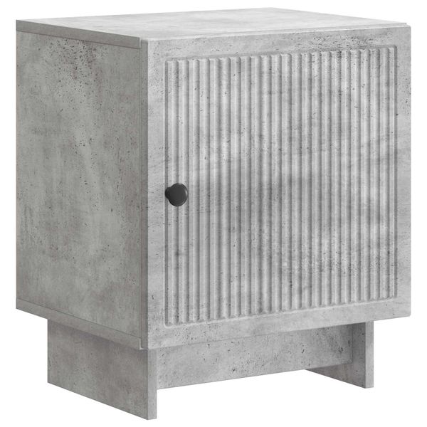vidaXL Nočný stolík Betónovo sivá 43 x 34,5 x 50 cm Kompozitné drevo