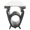 vidaXL Tesnenie garážových dverí Čierna 41 x 33 mm 5,5 m PVC