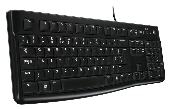 Logitech K120/Drátová USB/CZ-SK layout/Čierna