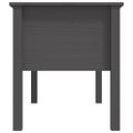 vidaXL Konferenčný stolík sivý 102x49x55 cm borovicový masív