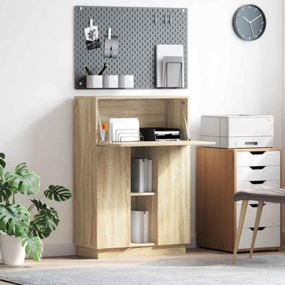 vidaXL Stôl Sonoma dub 71.5 x 31.5 x 106.5 cm Kompozitné drevo