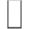vidaXL Nohy barového stola v tvare U, 2 ks, antracitové, 60 x (110-111) cm, oceľ