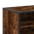 vidaXL TV skrinka dymový dub 80x34,5x40 cm kompozitné drevo a kov