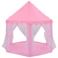 vidaXL Stan na hranie pre princezné s 250 loptičkami ružový 133x140 cm