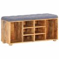 vidaXL Lavička do chodby 100x35x47 cm masívne mangovníkové drevo
